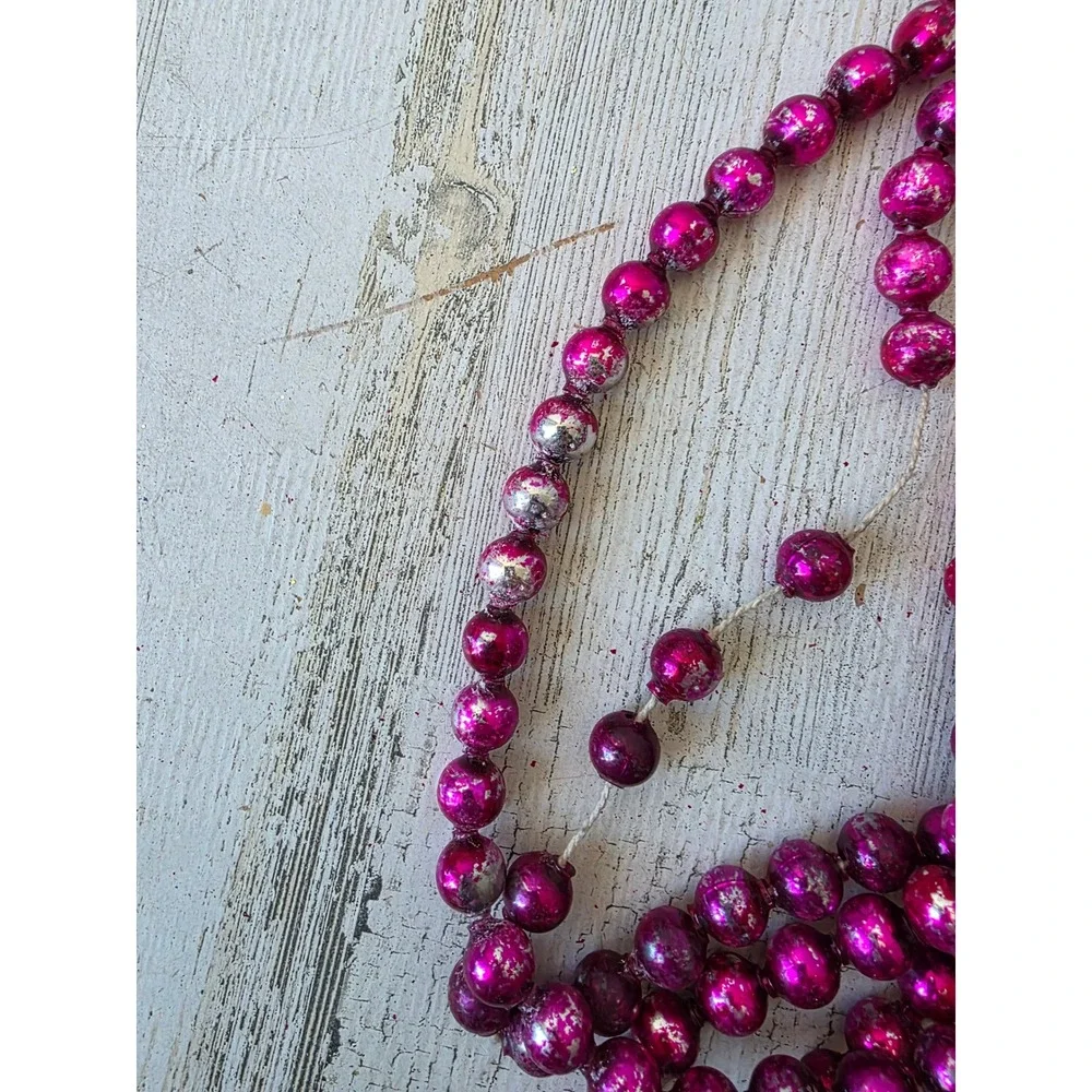 Antique purple mercury glass Garland 108